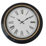 Black Modern Roman Wall Clock