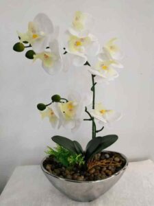 best artificial flowers for home decor in India| Artificial flowers for home decor | Artificial Orchids In Ceramic Vase