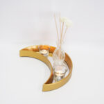Gold 7pc Décor Gift set  with Candle Holder